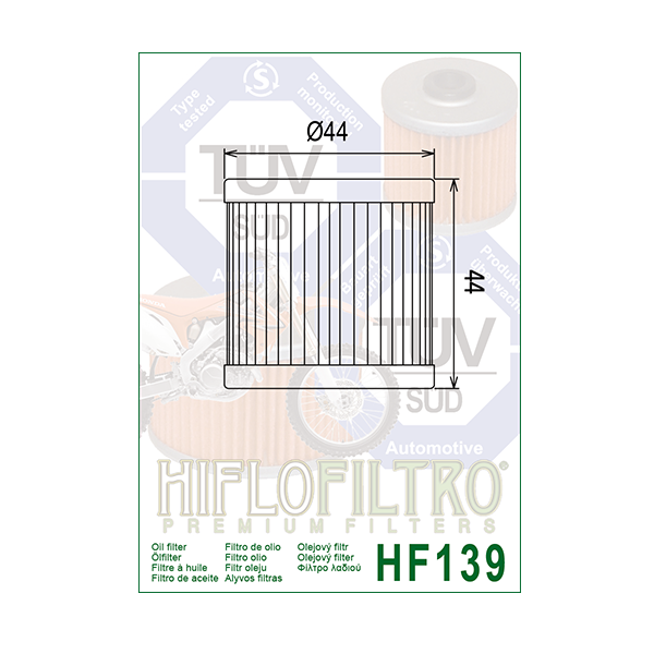 Hi-Flow HF139 Oil Filter