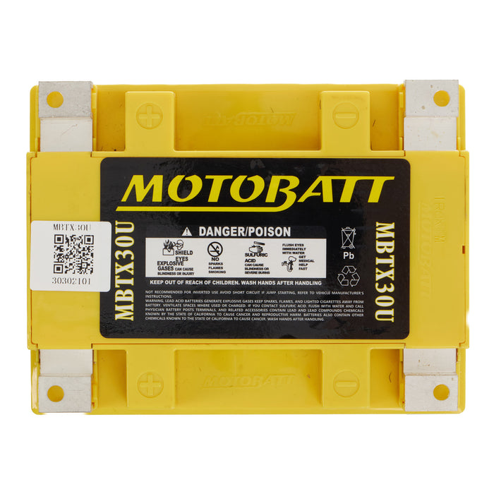 MOTOBATT Quadflex AGM Motocycle Battery - MBTX30U