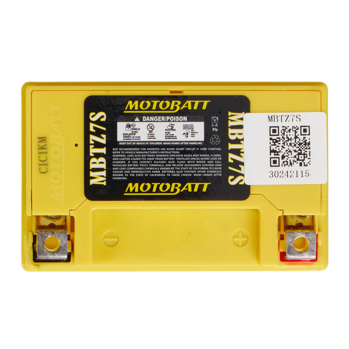 MOTOBATT Quadflex AGM Motocycle Battery - MBTZ7S