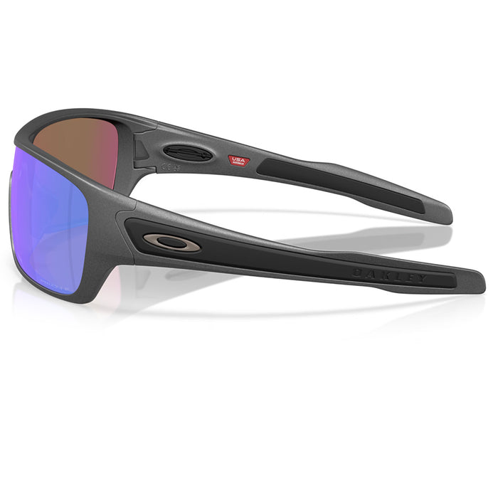 **Oakely Turbine Rotor Sunglasses - Matte Steel w PRIZM Violet Polarized Lens