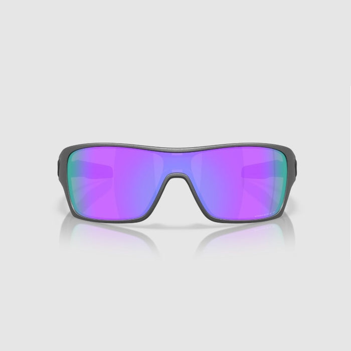 **Oakely Turbine Rotor Sunglasses - Matte Steel w PRIZM Violet Polarized Lens