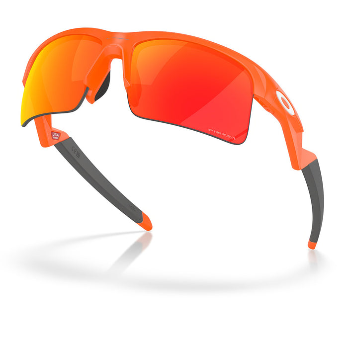 Oakley Capacitor Youth Sunglasses - Matte Neon Orange w PRIZM Ruby Lens