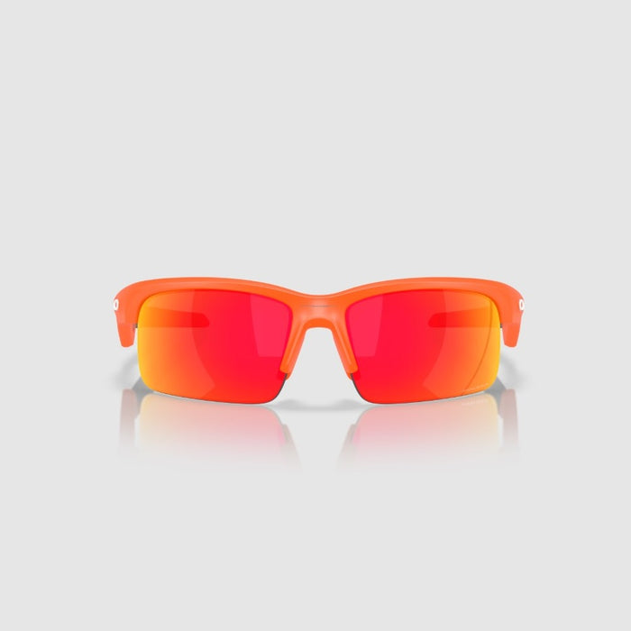 Oakley Capacitor Youth Sunglasses - Matte Neon Orange w PRIZM Ruby Lens