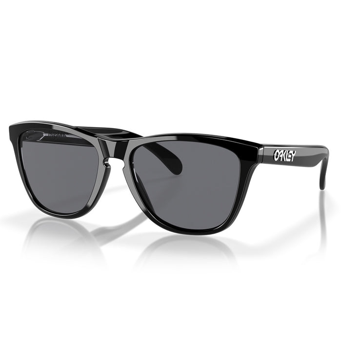 Oakley Frogskin Sunglasses - Polished Black Frame w Grey Lens