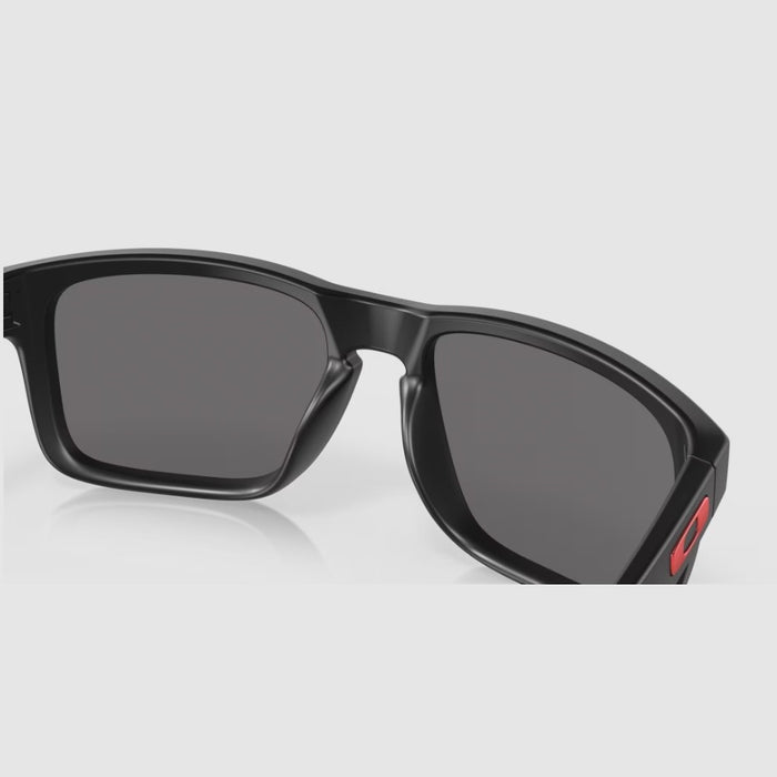 **Oakley Holbrook Sunglasses - Matte Black w Red Irdium Lens