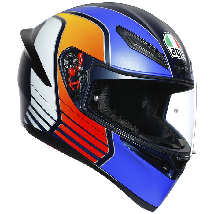 AGV K1 [POWER MATT BLUE/ORANGE/WHITE] Road Helmet