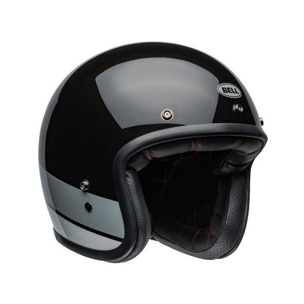 **BELL Custom 500 Apex Black Flake Open Face Road Helmet — FORZA