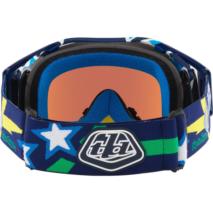 Oakley  Airbrake MX TLD Blue Banner Goggle Prizm MX Sapphire Iridium Lens Blue