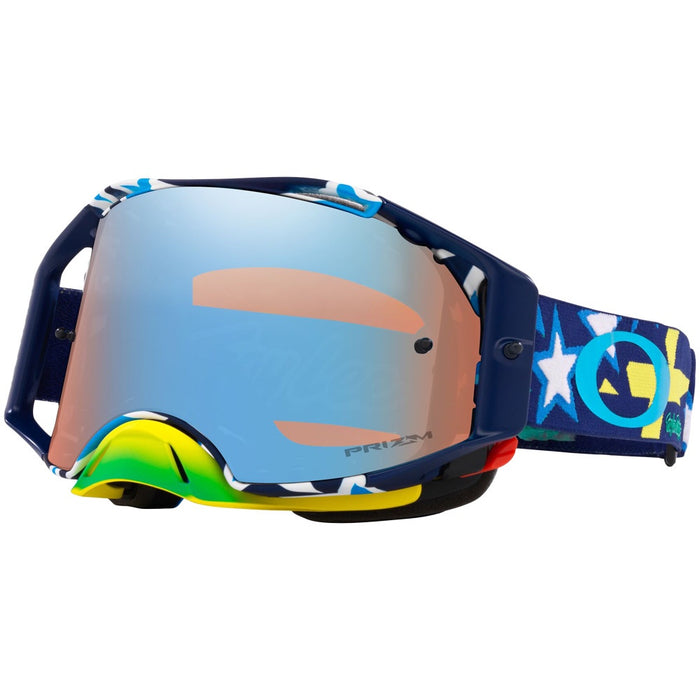 Oakley  Airbrake MX TLD Blue Banner Goggle Prizm MX Sapphire Iridium Lens Blue