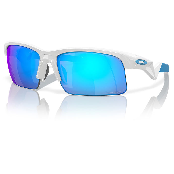 **Oakley Capacitor Sunglasses - Polished White w PRIZM Sapphire Lens