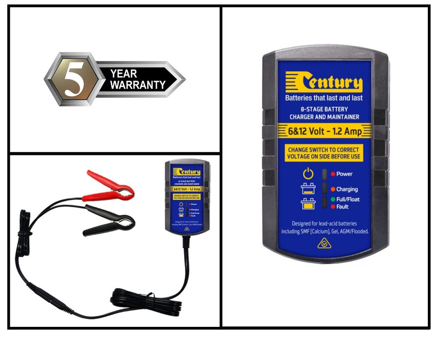 CENTURY 6 & 12 Volt Battery Charger and Maintainer