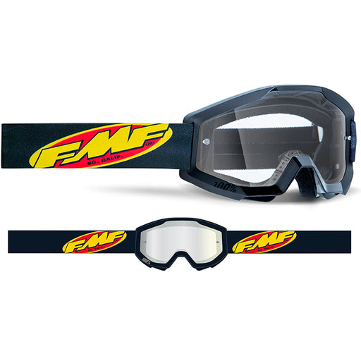 Goggle; Motocross goggles; MX Goggles; Helmets goggles; Snow goggles; MX Gear; Off-Road; Mounting Bike; Cycling; push bikes; Black; Clear Visor; sports riding gear; FMF; FMF Gear;