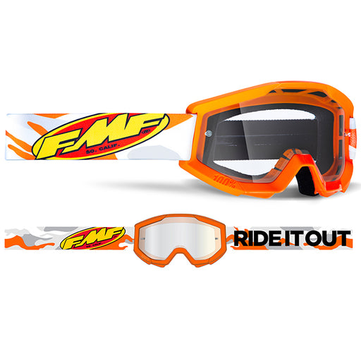 Goggle; Motocross goggles; MX Goggles; Helmets goggles; Snow goggles; MX Gear; Off-Road; Mounting Bike; Cycling; push bikes; Grey; Clear Visor; sports riding gear; FMF; FMF Gear;